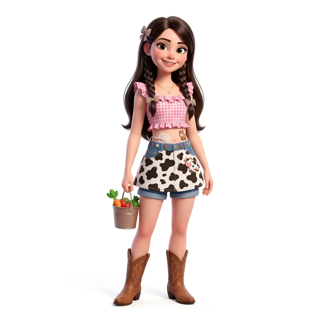 Personagem 3D original de Duda